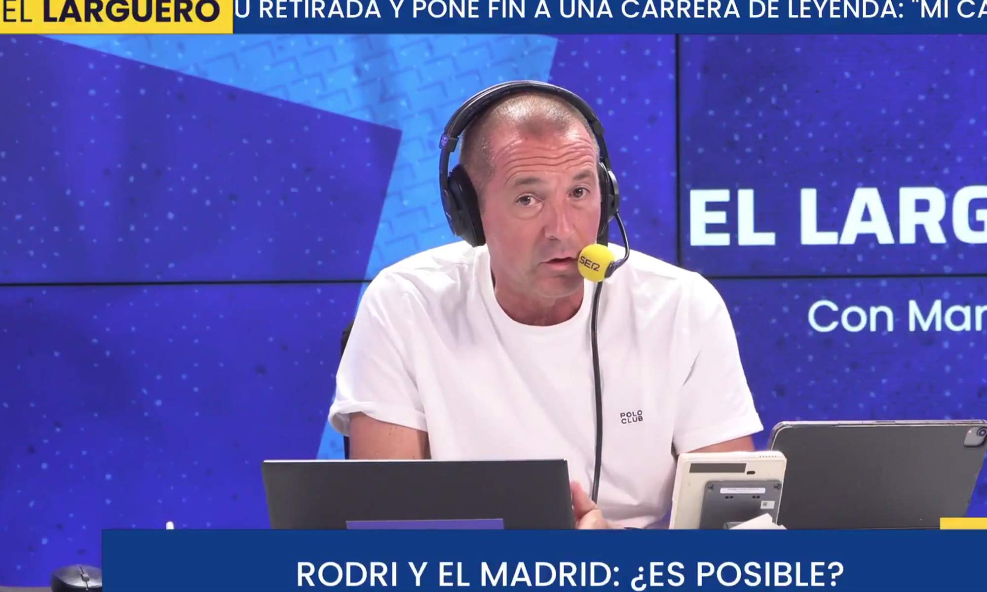 Manu Carreño dando su opinión en EL Larguero.