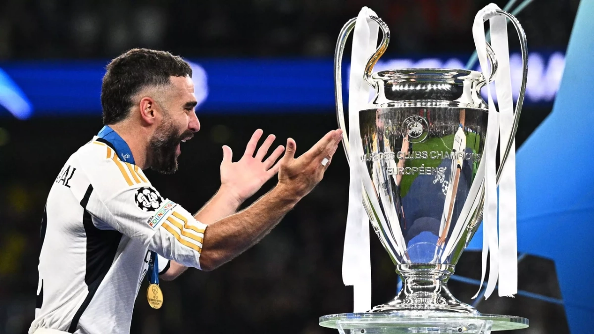Carvajal después de ganar su sexta Champions