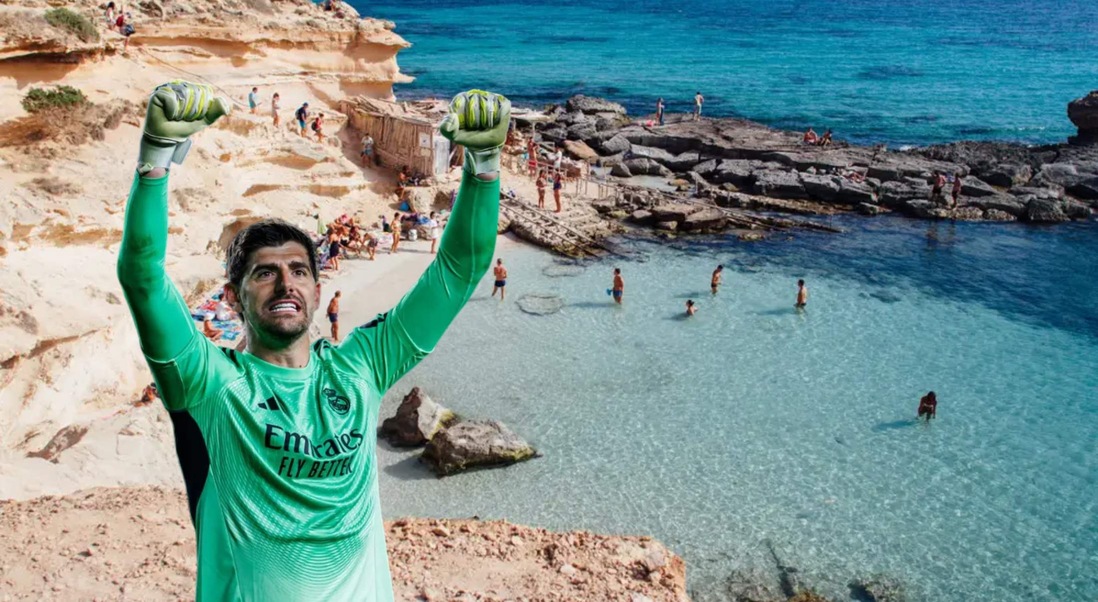 El lugar favorito para Courtois para pasar a sus vacaciones