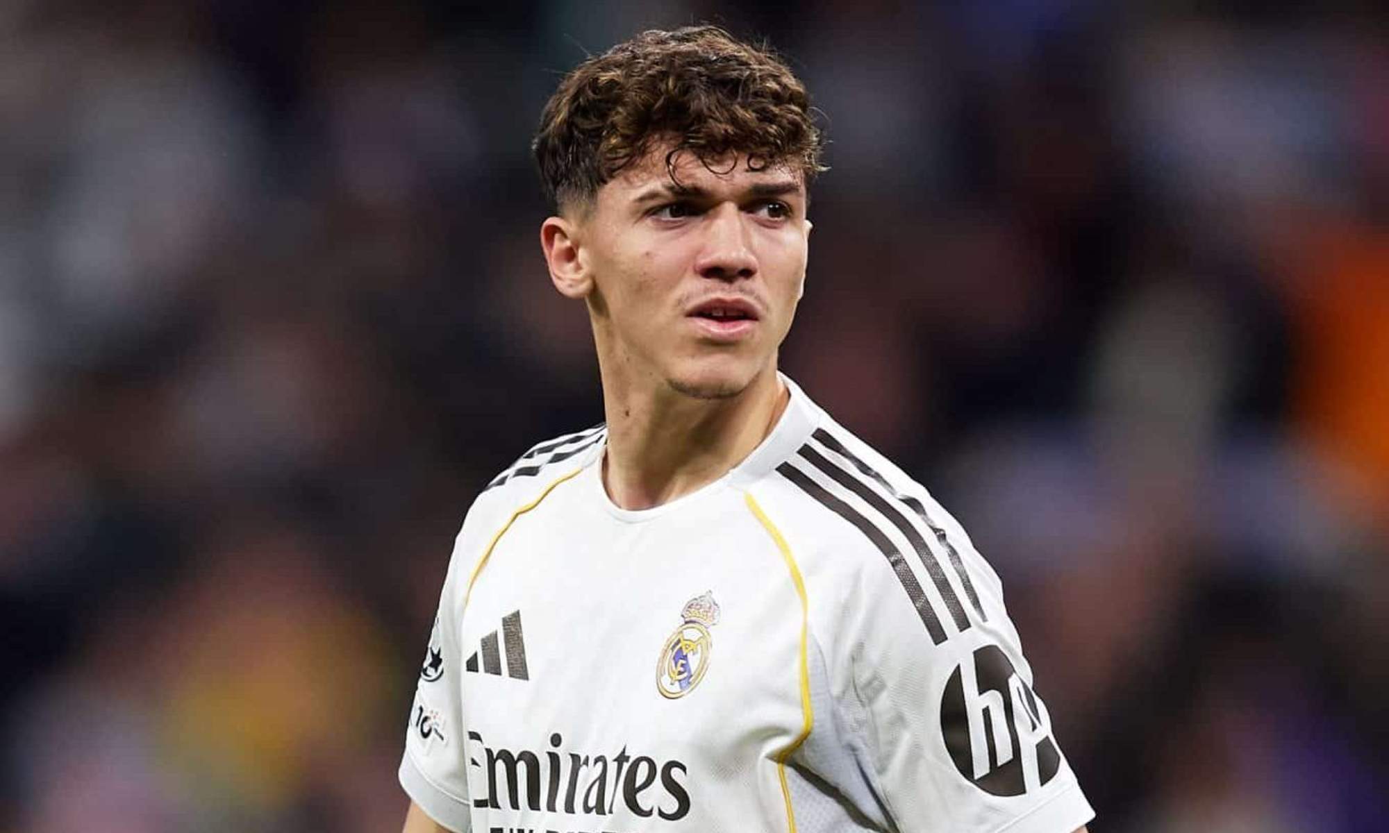 Thiago Pitarch, en un partido con el Real Madrid durante esta temporada.