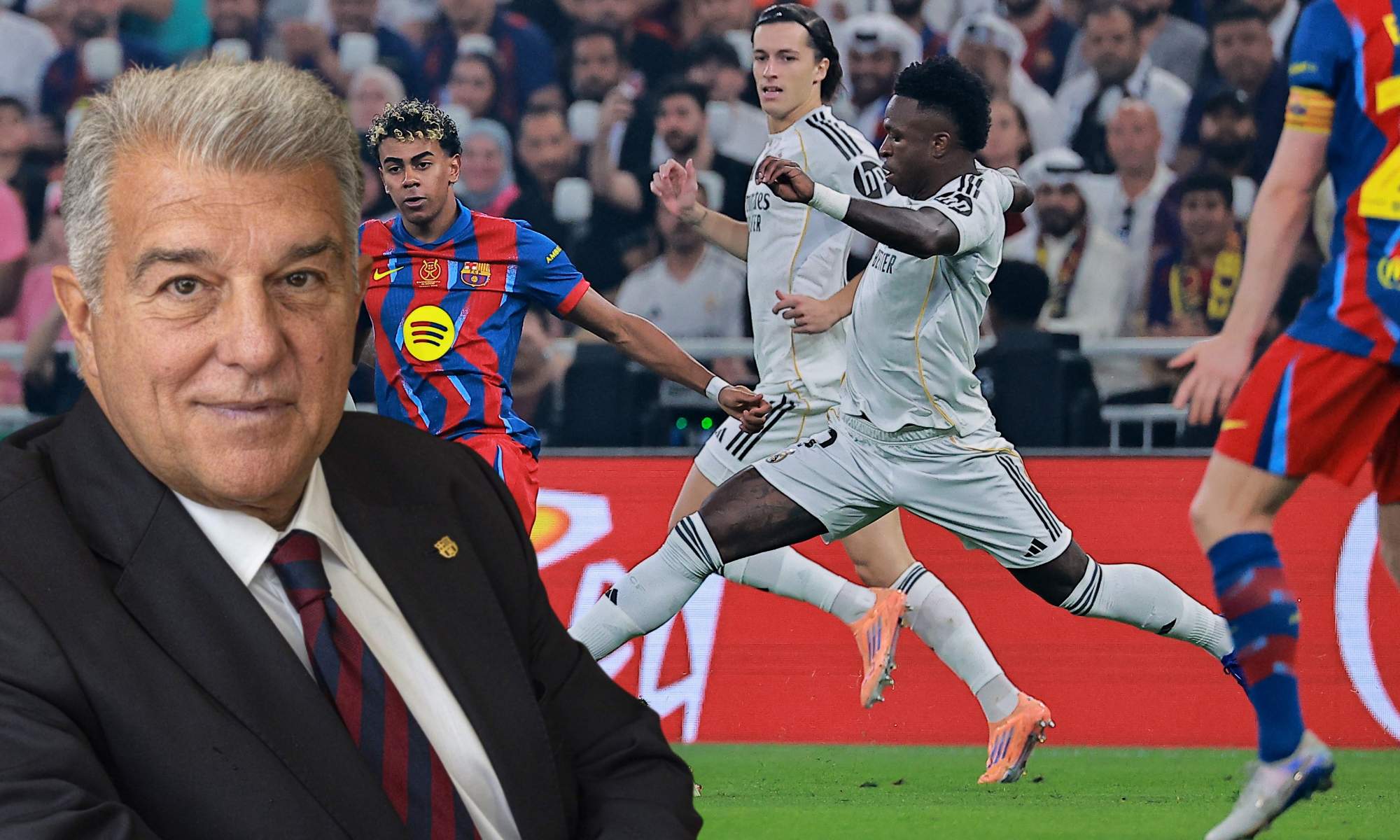 Joan Laporta se ha vuelto a acordar del Real Madrid en su última entrevista.