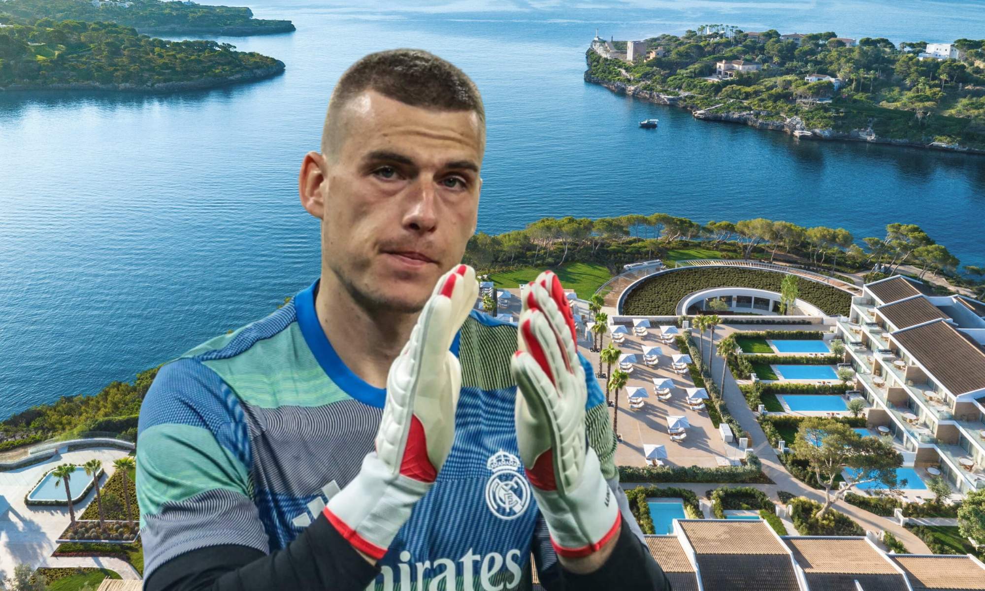 Andriy Lunin es un 'enamorado' de Mallorca, donde pasó sus últimas vacaciones estivales.