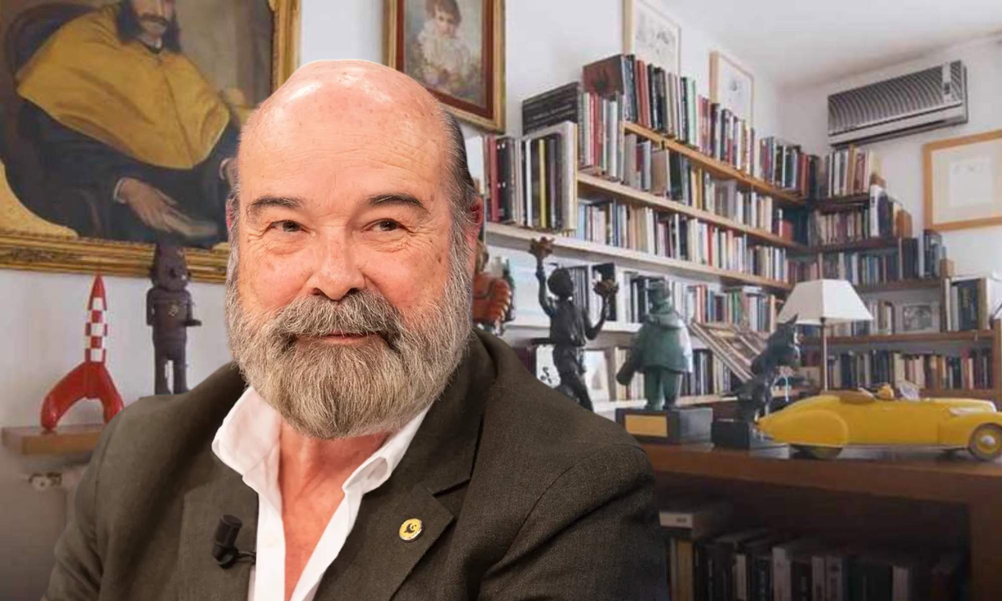 Antonio Resines vive en un piso del centro de Madrid que mezcla lo histórico con lo contemporáneo
