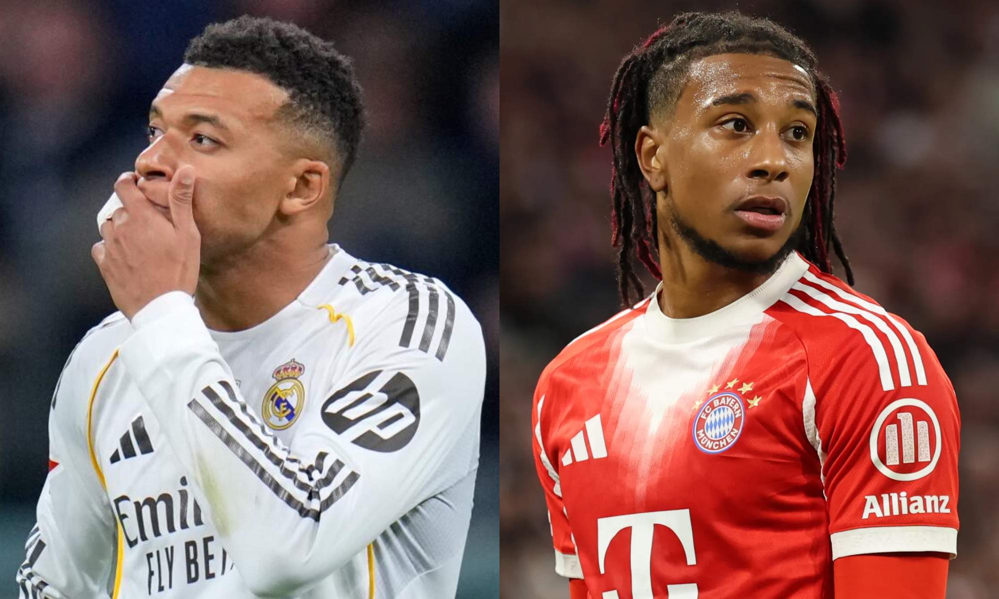 Kylian Mbappé se enfrentará a su compatriota Michael Olise en la inminente eliminatoria de Champions entre el Real Madrid y el Bayern Múnich.