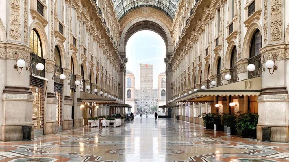 La Galería Vittorio Emanuele de Milán.