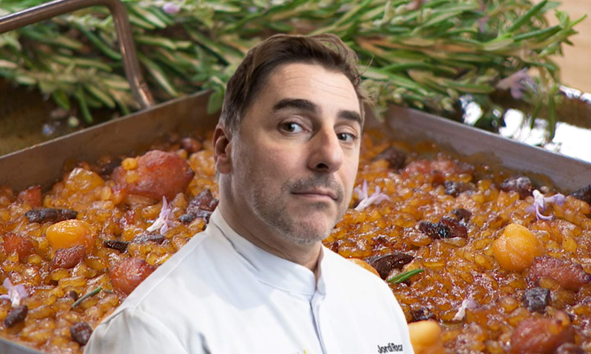 Jordi Roca y un arroz de montaña. 