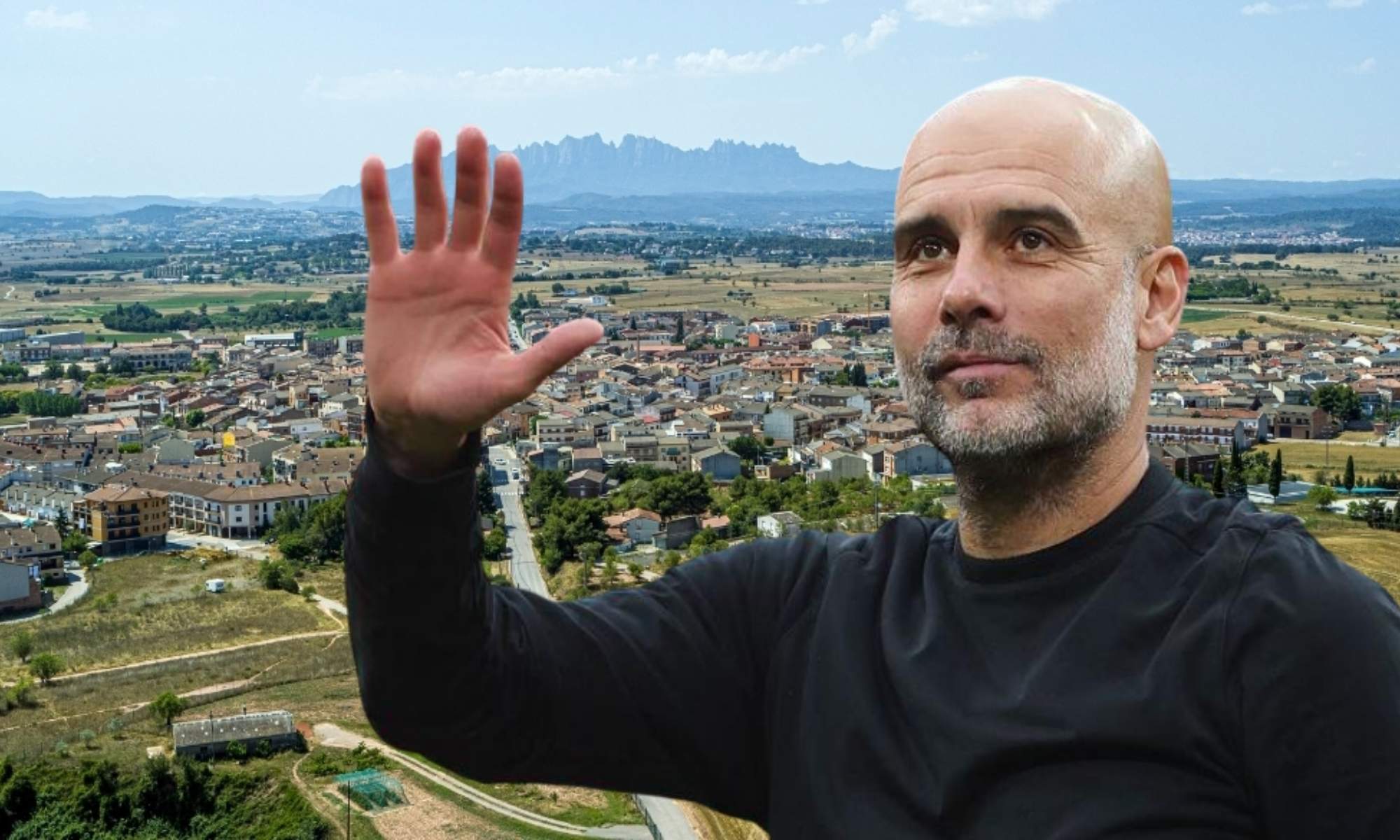 Pep Guardiola suele veranear en Sampedor, cerca de Manresa, que es el pueblo donde nació.