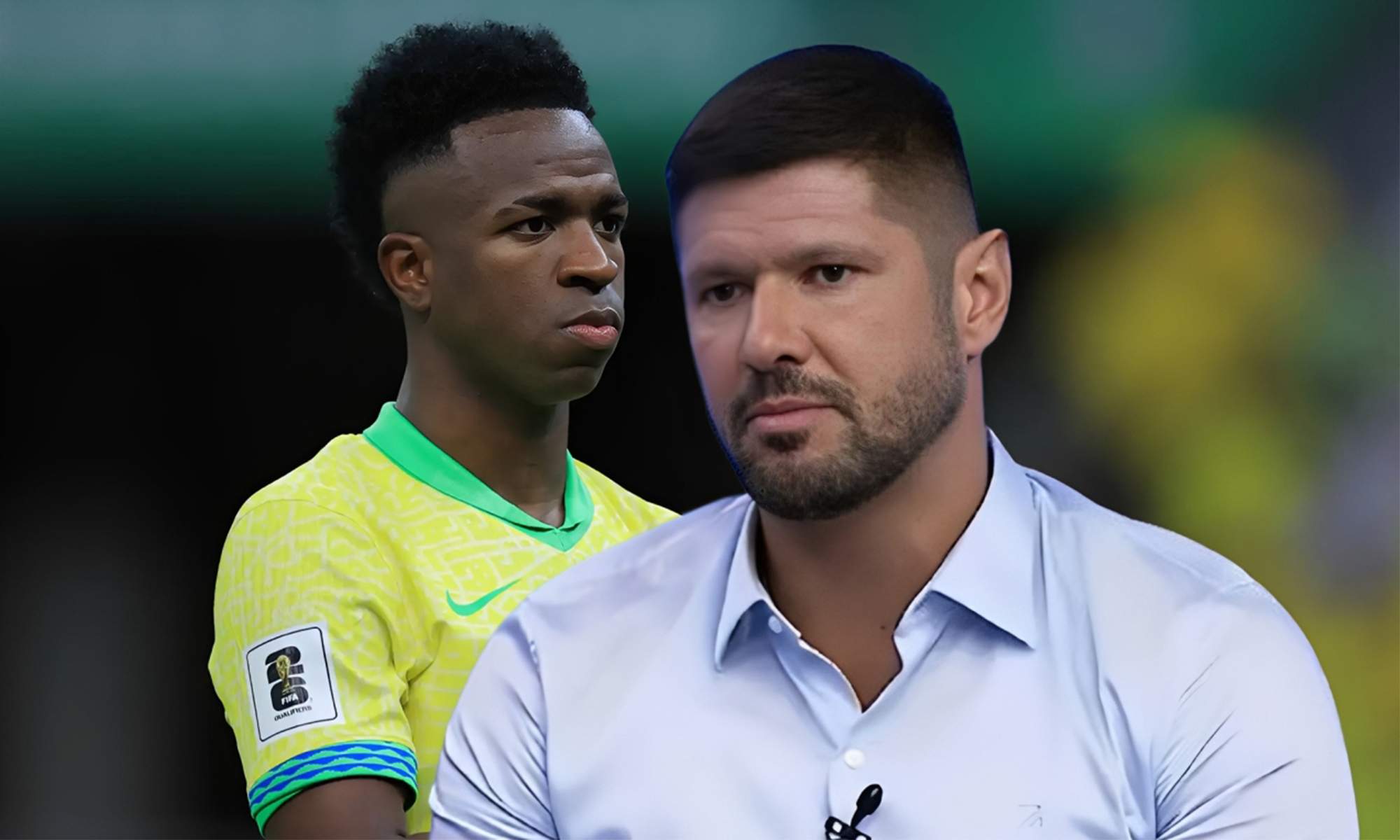 Fabio Luciano y Vinícius Júnior con Brasil. 