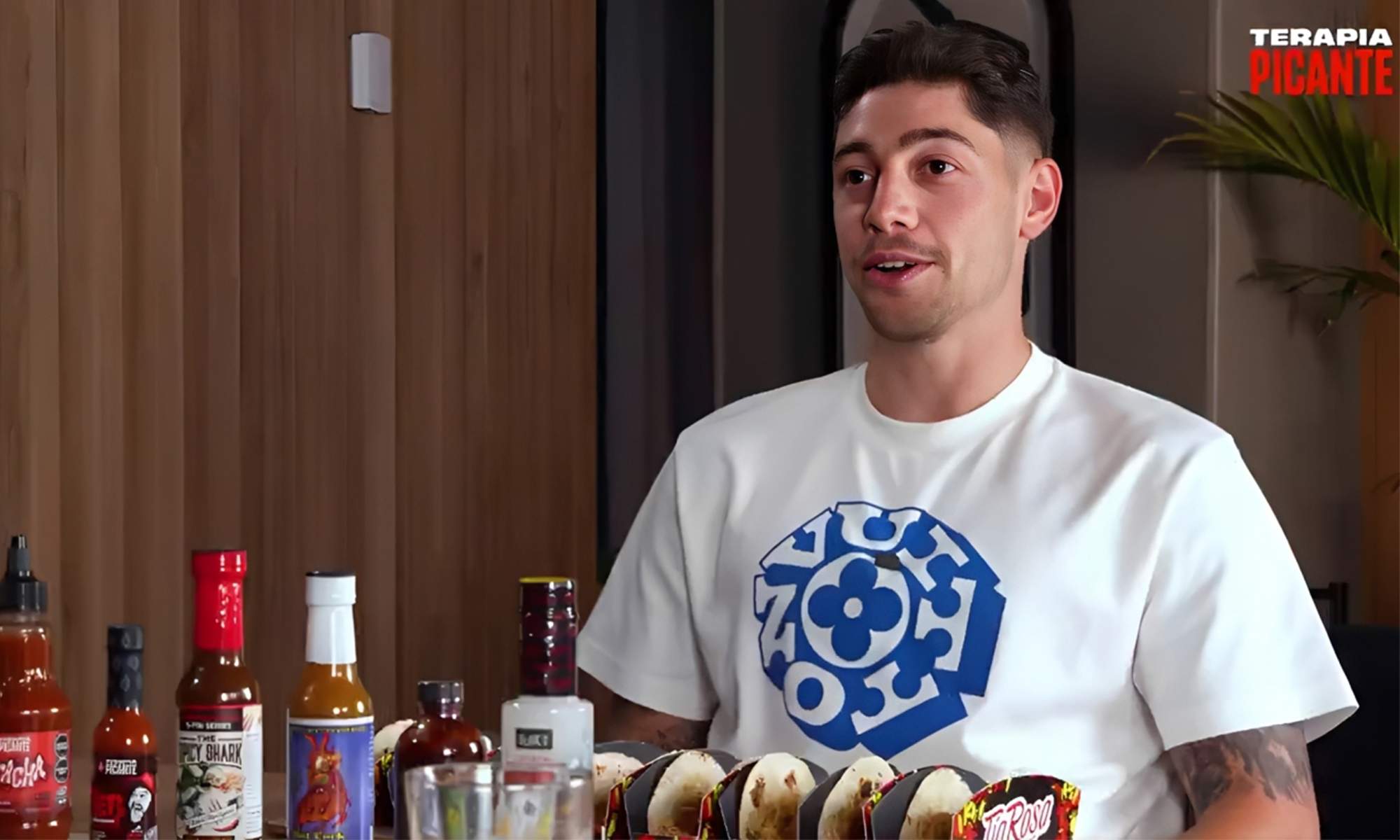 Fede Valverde hablando en un podcast del Real Madrid. 