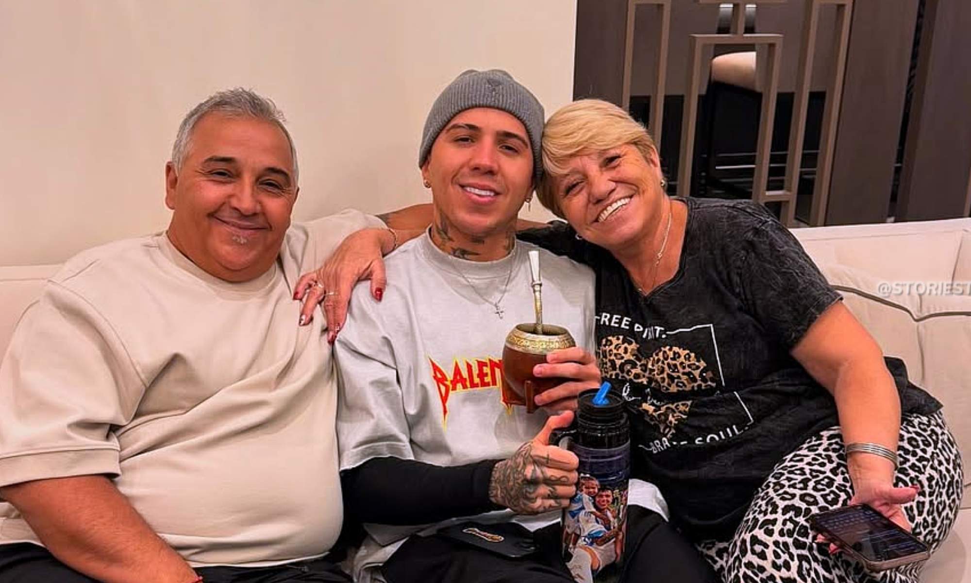 Enzo Fernández tiene una familia de origen muy humilde