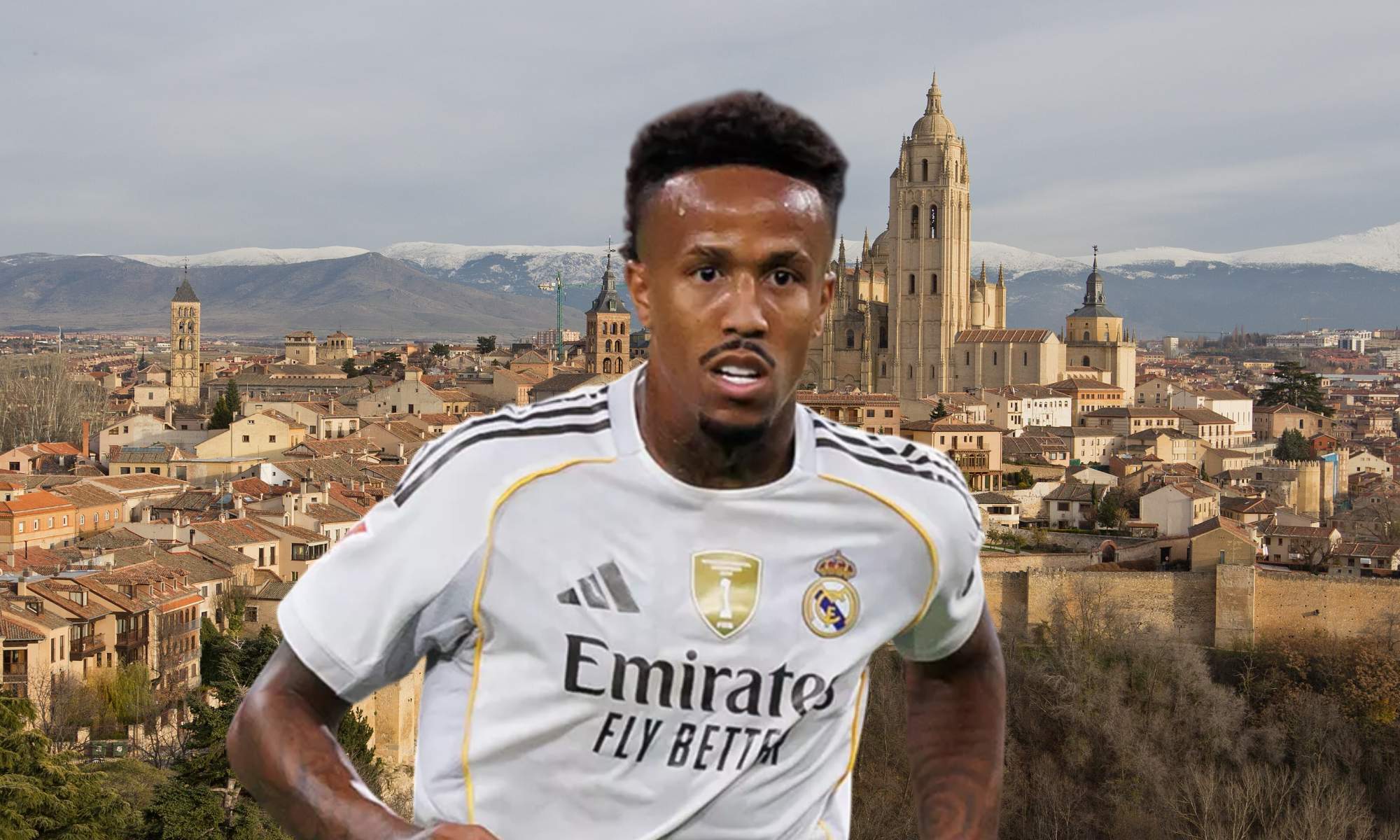 Éder Militao visitó Segovia durante unos días a comienzos de 2026.
