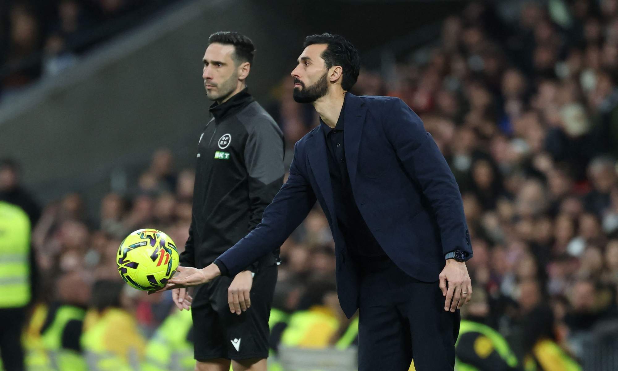 Álvaro Arbeloa, en un partido de Liga de esta temporada del Real Madrid.