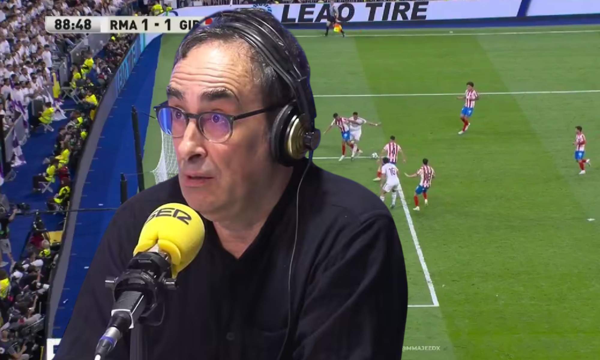 Iturralde cree que hay penalti sobre Mbappé