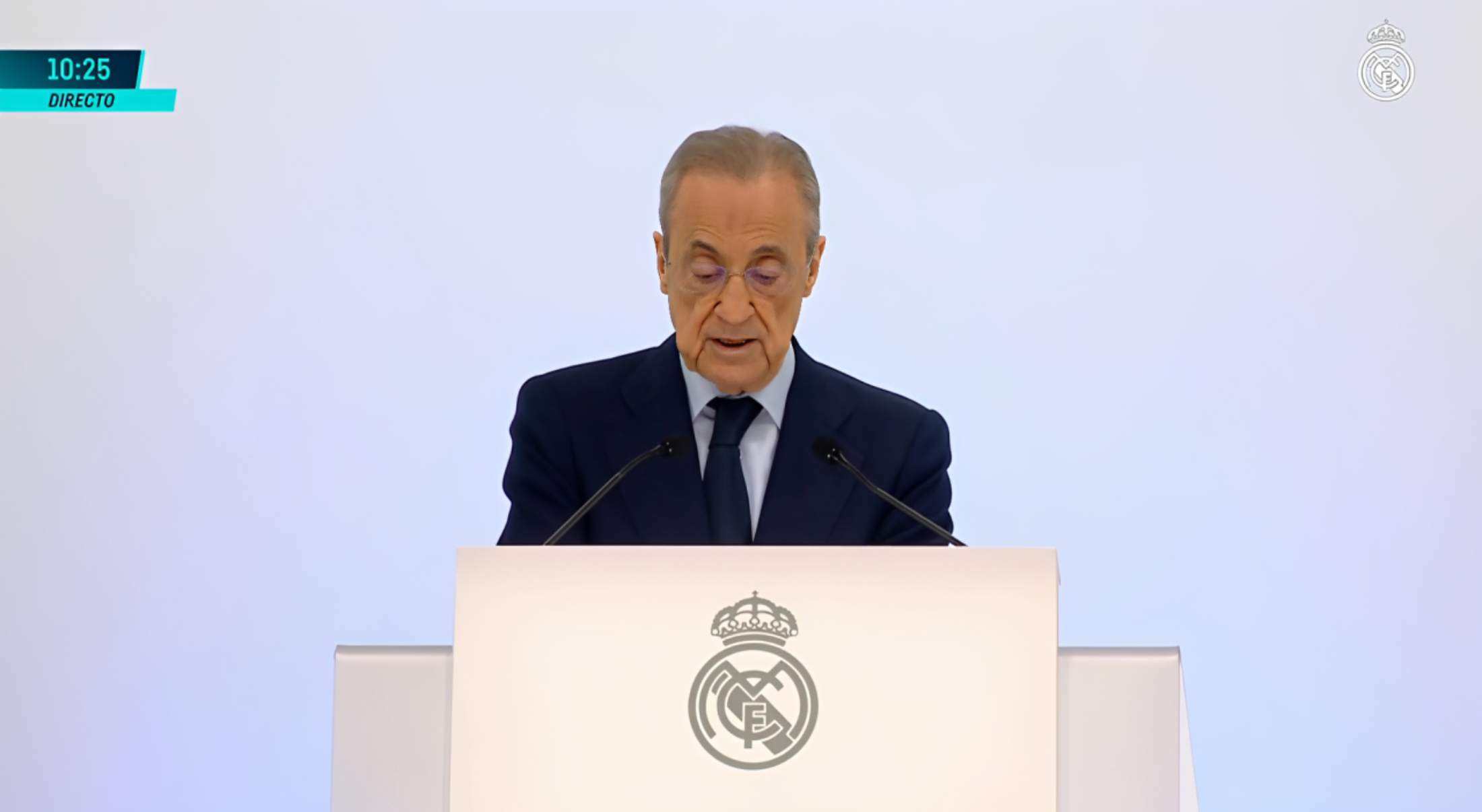 Florentino apela a la unidad del Real Madrid