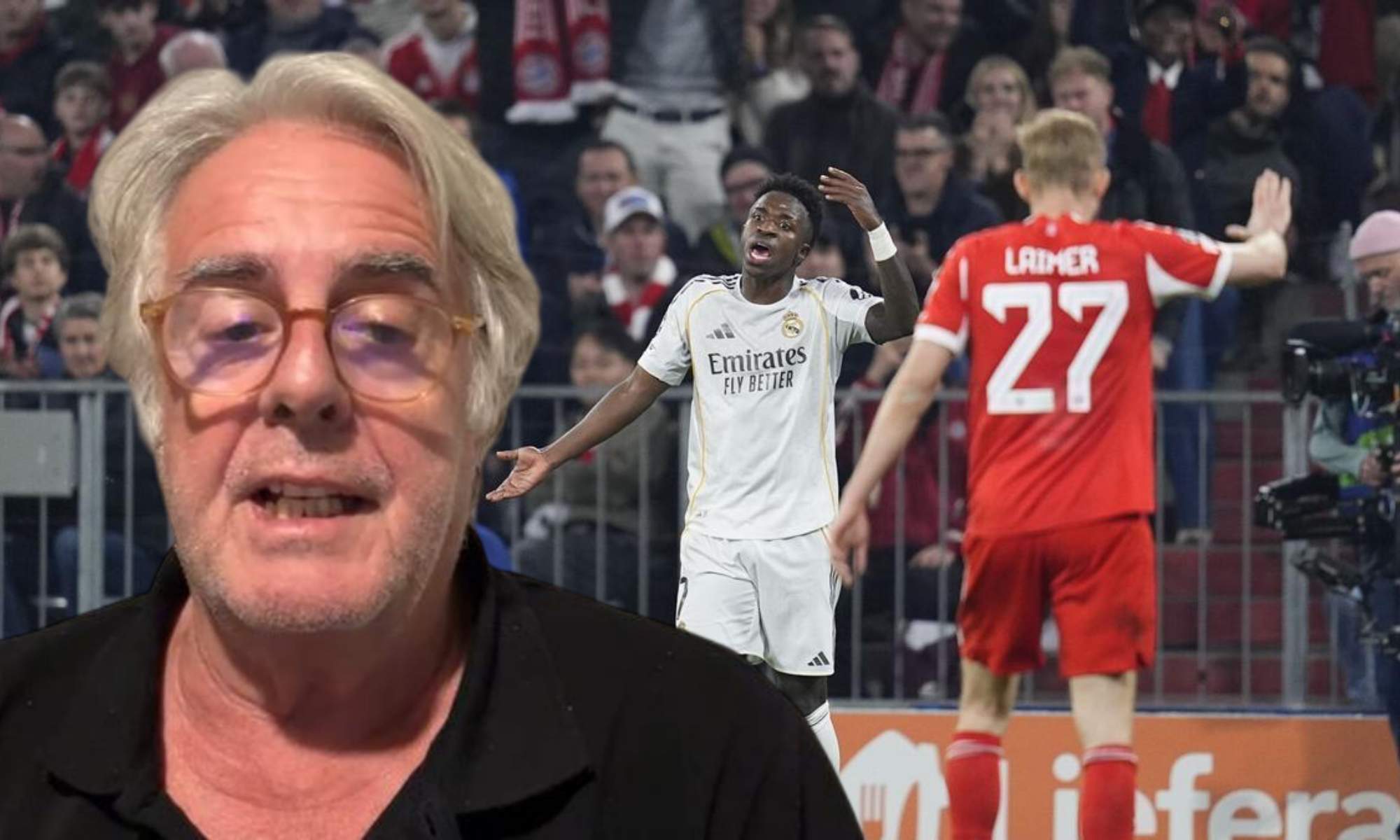 Siro López ha sido crítico con Vinicius Junior tras su partido contra el Bayern Múnich en el Allianz Arena.
