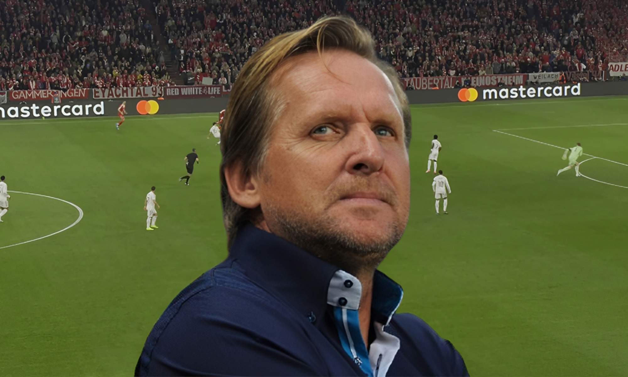 Schuster y una captura del Bayern Múnich - Real Madrid.
