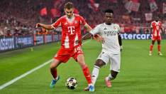Josip Stanišić, futbolista del Bayern, duda del árbitro tras ver la expulsión de Camavinga: “No sabía que ya tenía amarilla” Josip Stanišić, futbolista del Bayern, duda del árbitro tras ver la expulsión de Camavinga: “No sabía que ya tenía amarilla”