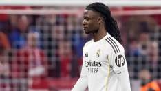Eduardo Camavinga disputando un partido con el Real Madrid. Eduardo Camavinga disputando un partido con el Real Madrid.
