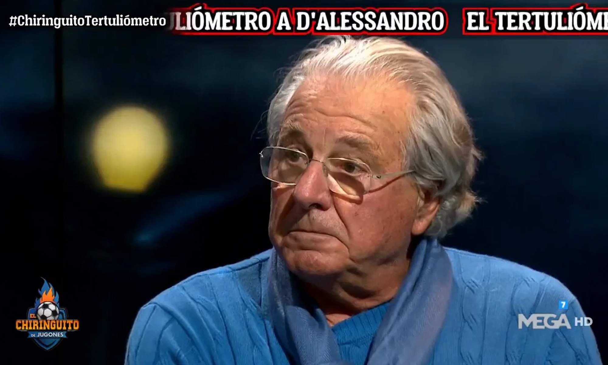 Jorge D´Alessandro dando su opinión en El Chiringuito.