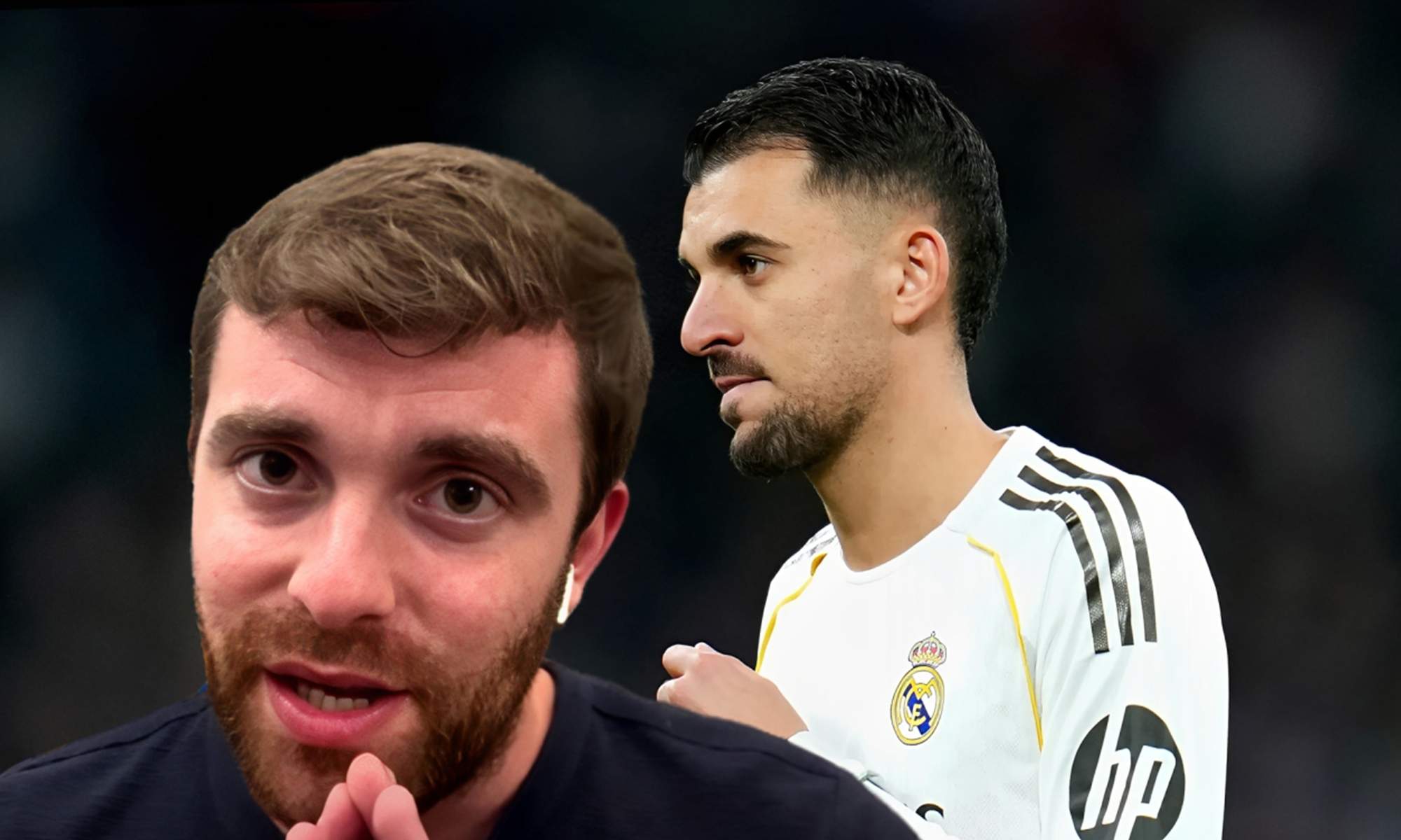 Fabrizio Romano y Dani Ceballos jugando con el Real Madrid.