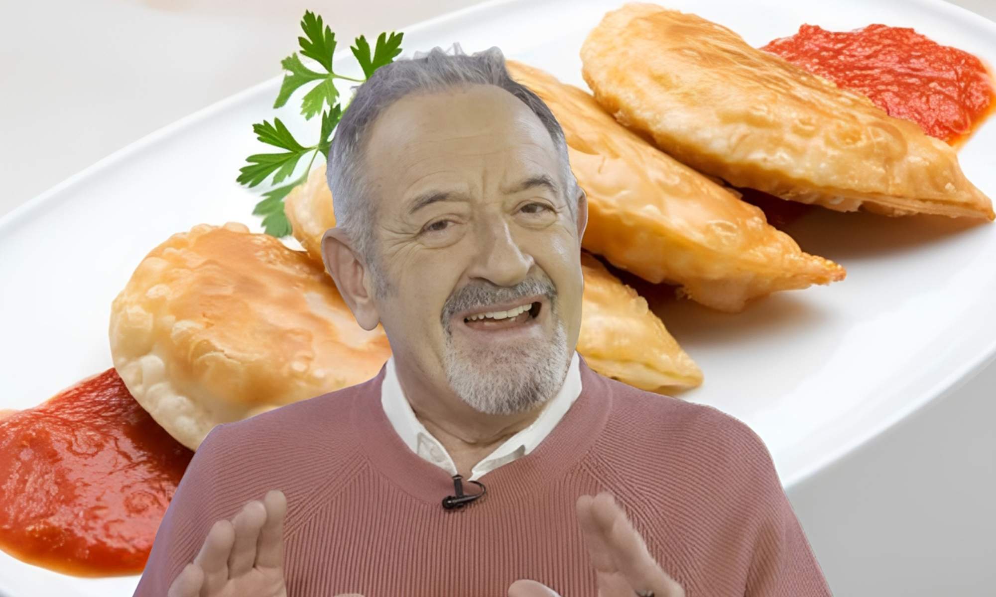 Karlos Arguiñano y unas empanadas.