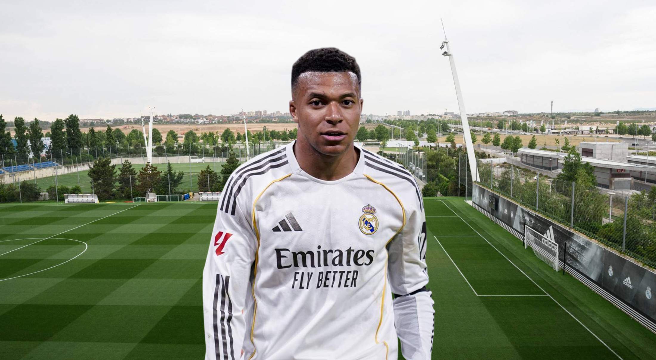 Mbappé acude a Valdebebas en el día libre de la plantilla