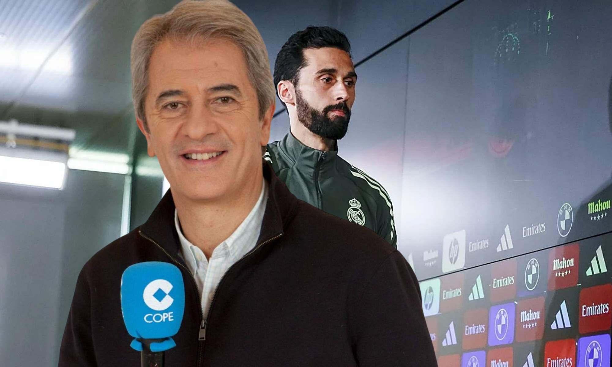 Manolo Lama le lanza una pregunta retórica a Álvaro Arbeloa