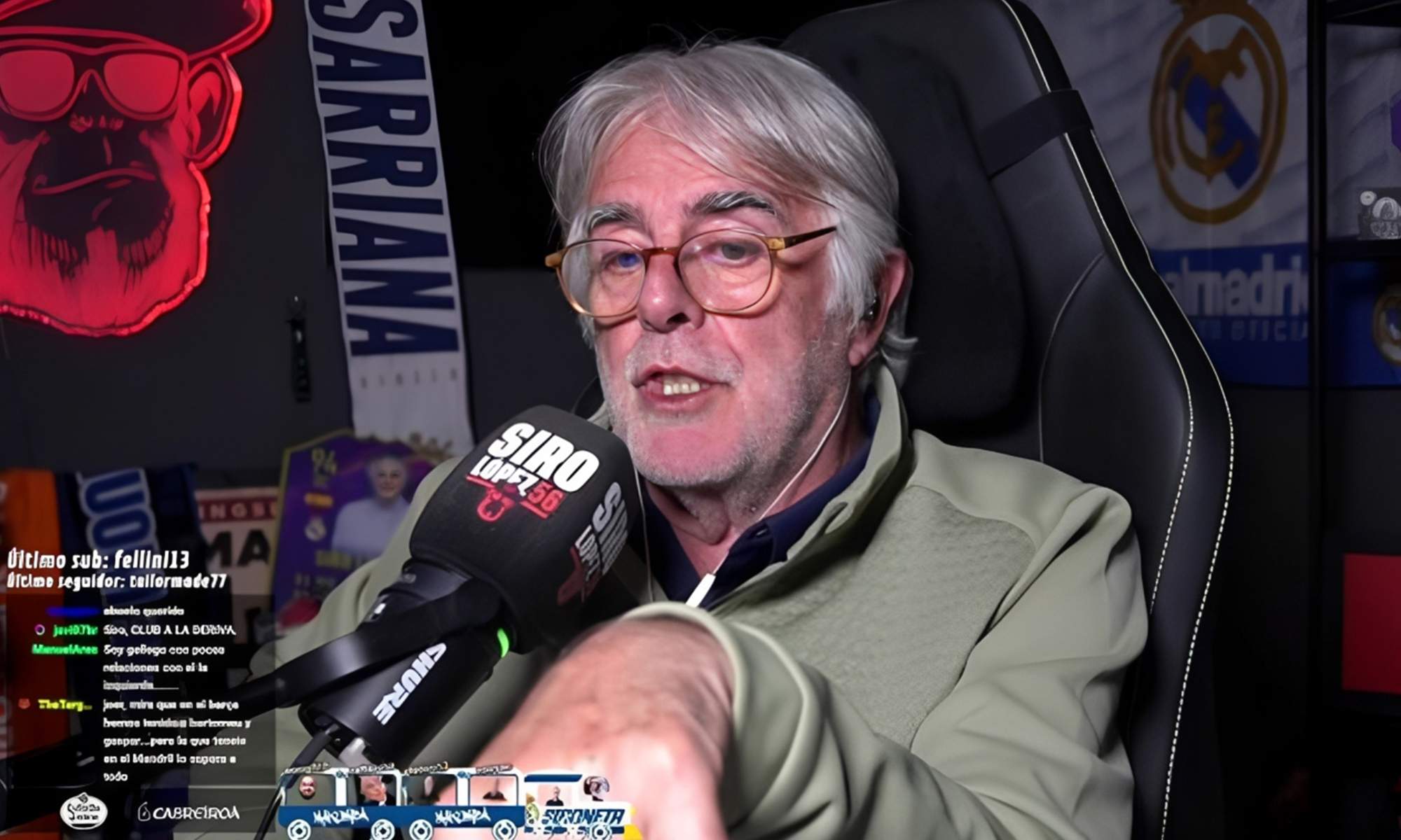 Siro López hablando en su canal de Youtube.