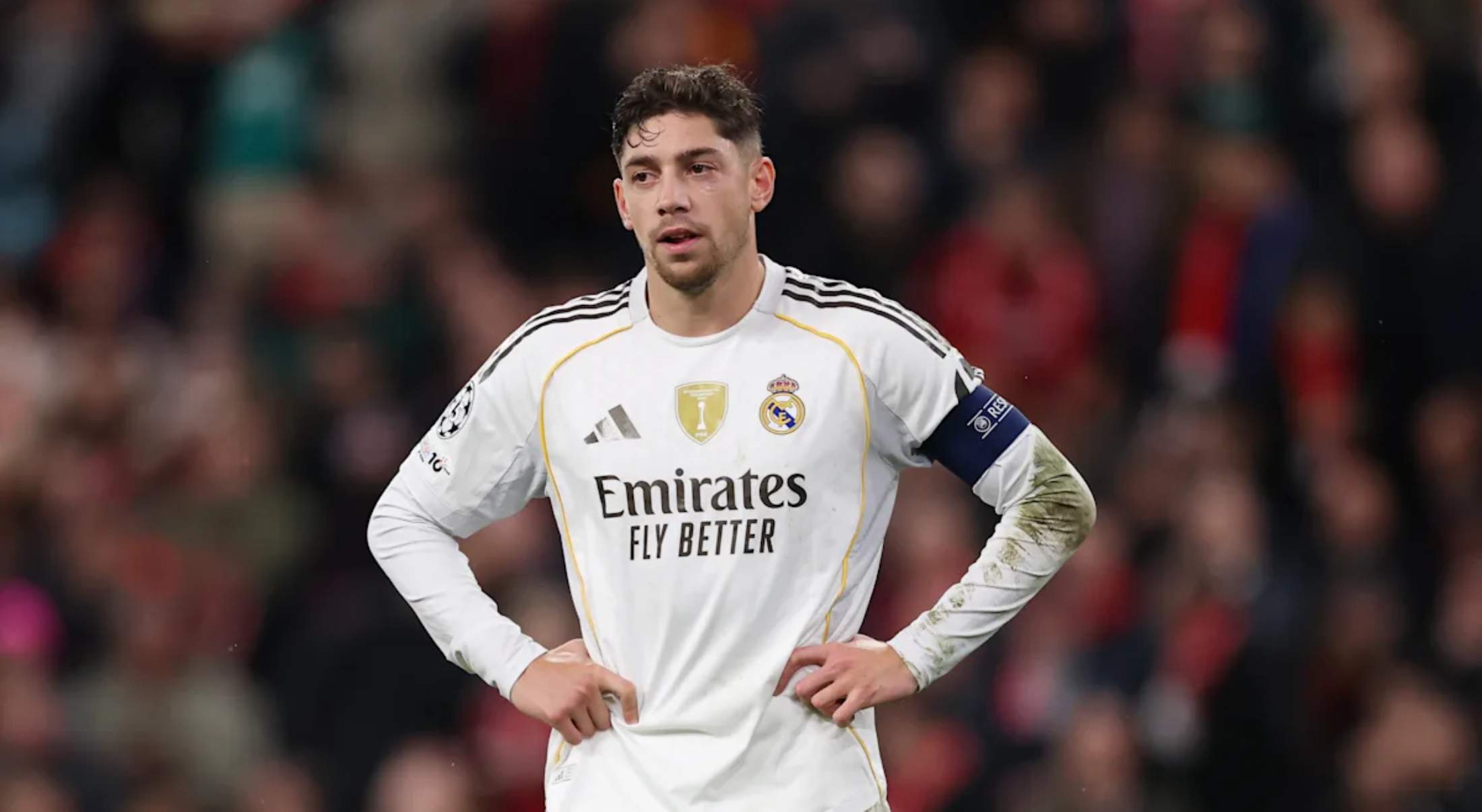 Fede Valverde y el brazalete de capitán del Real Madrid