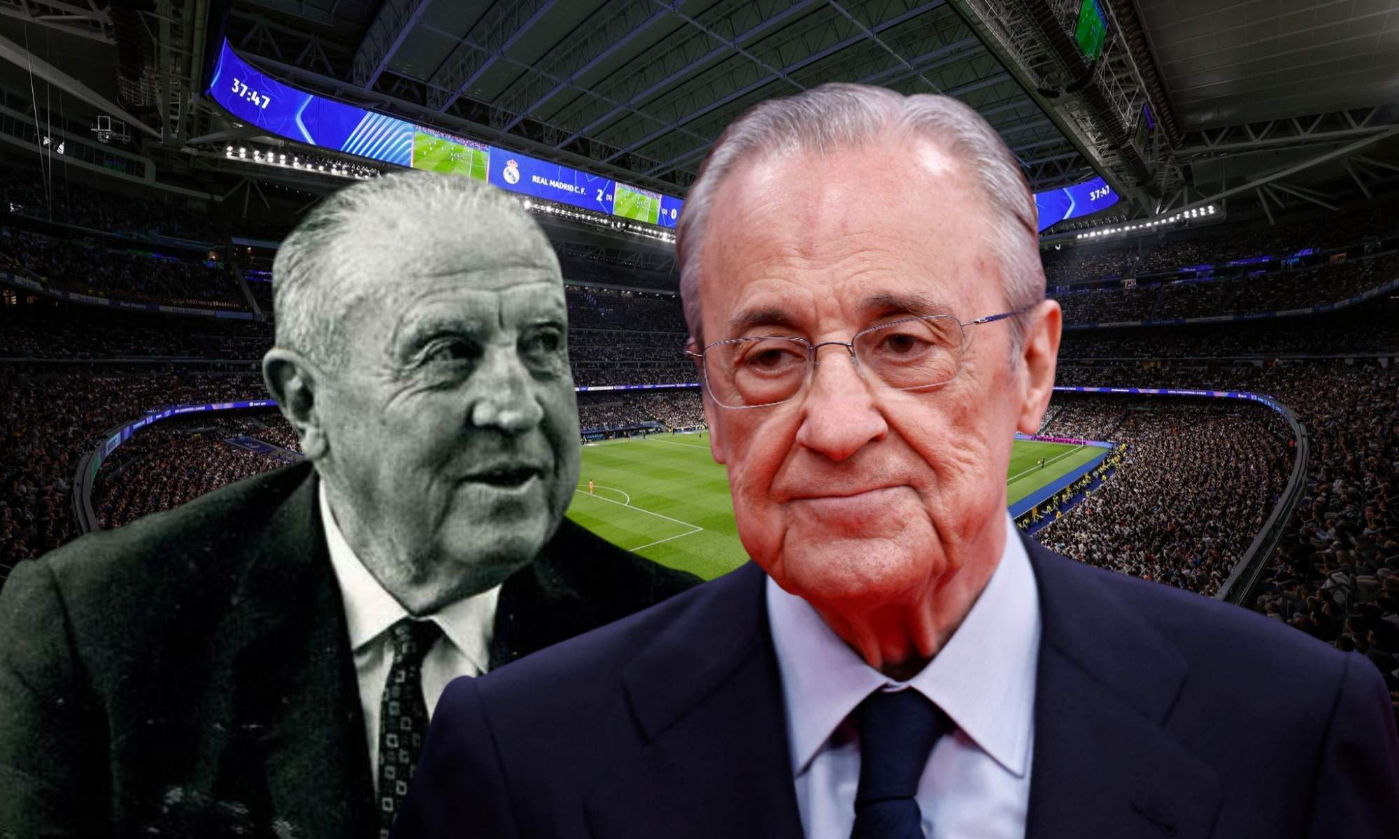 El madridismo recuerda la célebre frase atribuida a Santiago Bernabéu sobre la prensa tras escuchar a Florentino
