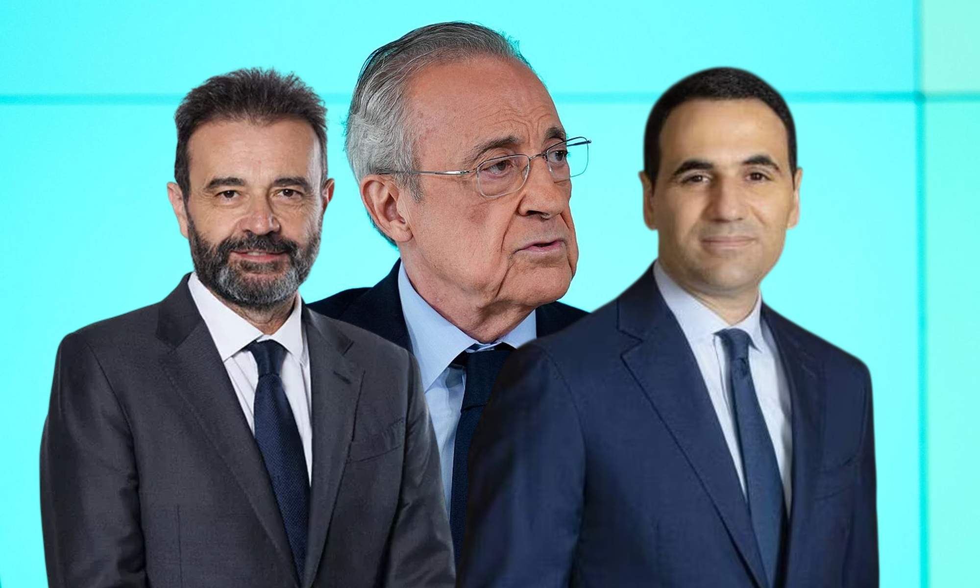 Florentino Pérez estuvo en la entrevista con Pedrerol acompañado de José Ángel y Anas