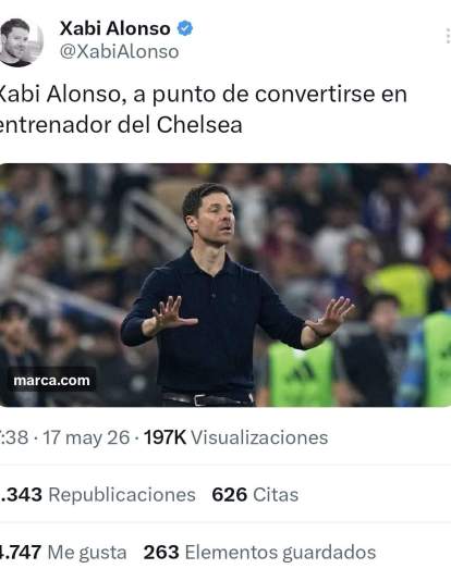Xabi Alonso anunciando su fichaje por el Chelsea. Xabi Alonso anunciando su fichaje por el Chelsea.