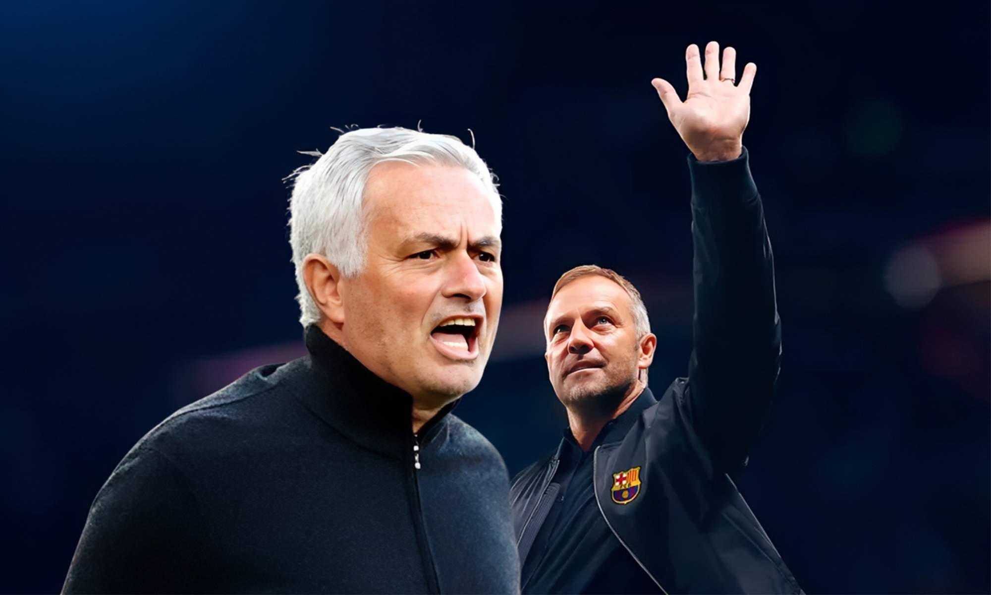 José Mourinho y Hansi Flick.