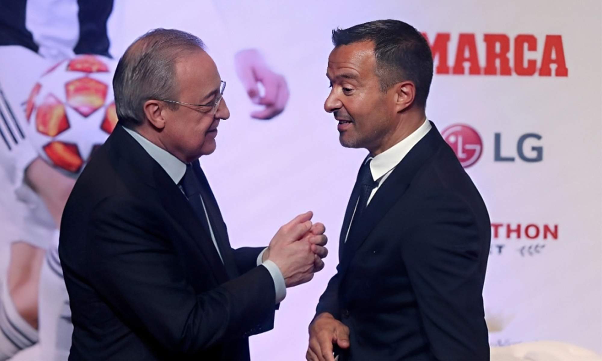 Florentino Pérez y Jorge Mendes.