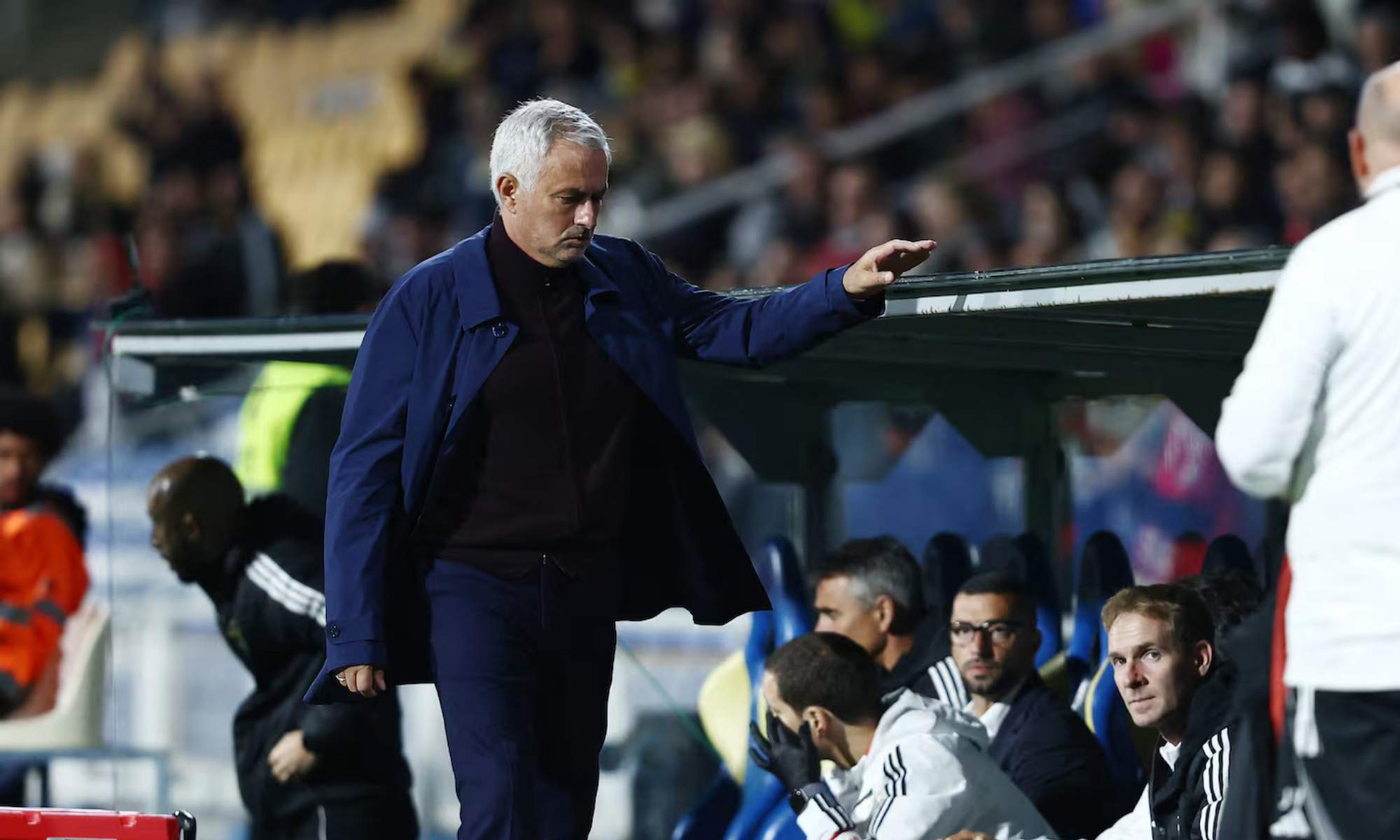 José Mourinho, en el último partido liguero del Benfica contra el Estoril, el pasado sábado.