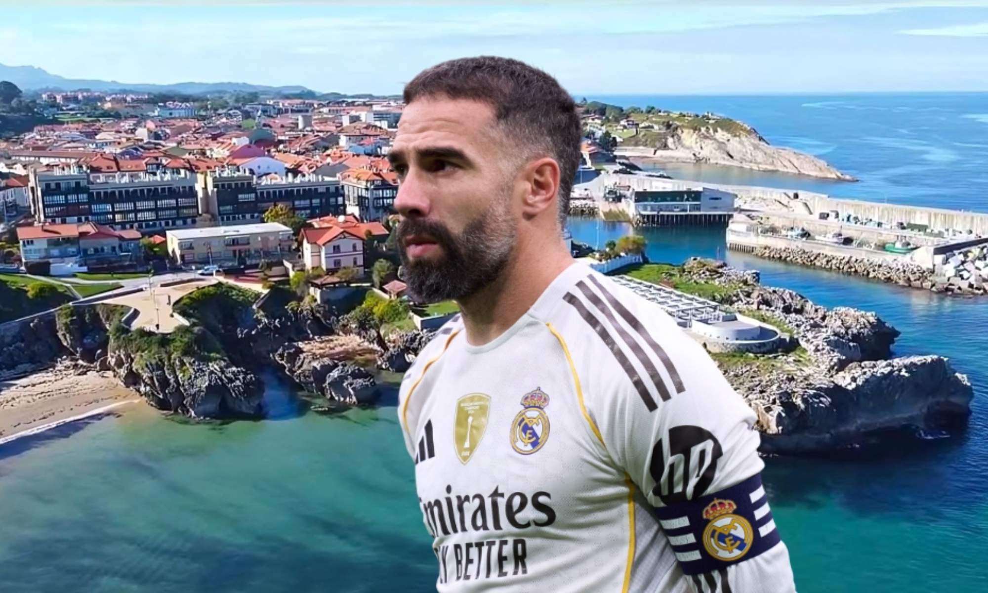 Dani Carvajal es un habitual de Llanes, un pueblo de Asturias en el que destaca su gran paisaje.