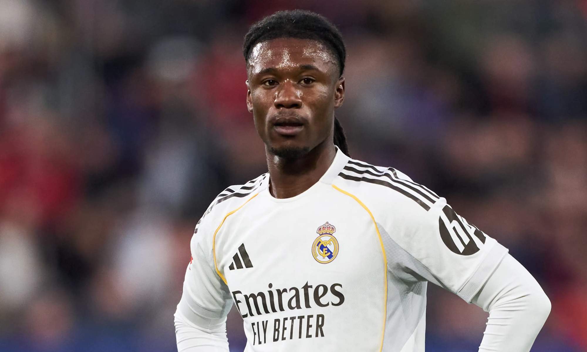 Eduardo Camavinga, en un partido del Real Madrid durante esta temporada.