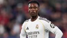 Eduardo Camavinga, en un partido del Real Madrid durante esta temporada. Eduardo Camavinga, en un partido del Real Madrid durante esta temporada.