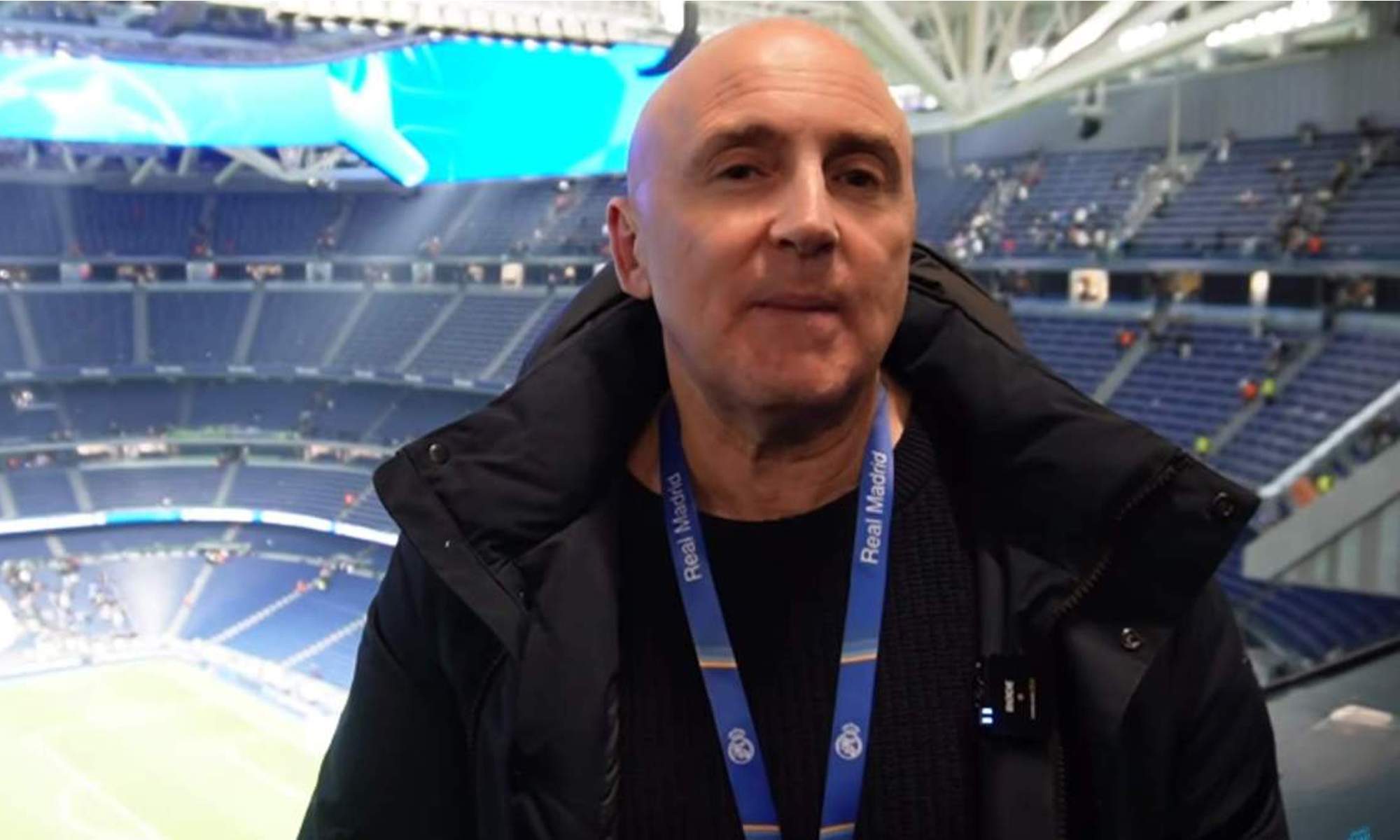 Maldini en el Santiago Bernabéu.