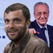 Fabrizio Romano y Florentino Pérez.