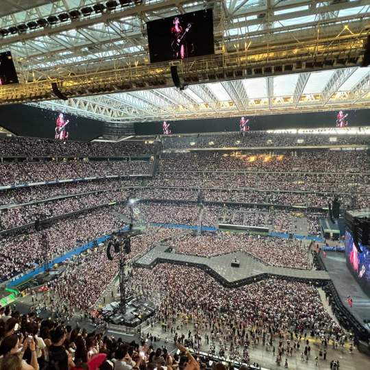 El estadio Santiago Bernabéu, en uno de los conciertos que ofreció Taylor Swift hace dos años en Madrid. El estadio Santiago Bernabéu, en uno de los conciertos que ofreció Taylor Swift hace dos años en Madrid.