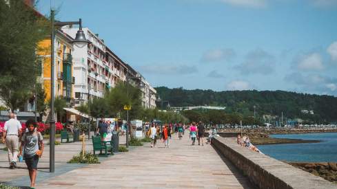 El Paseo Marítimo de Hondarribia. 