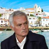 José Mourinho y el pueblo de Ferragudo.