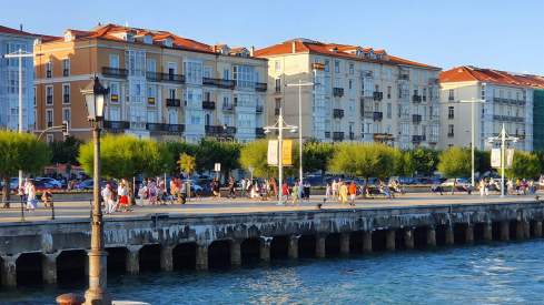 El paseo marítimo de Santander.