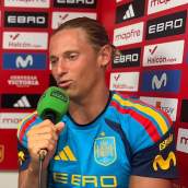 Marcos Llorente hablando en una entrevista para Onda Cero como jugador de España.