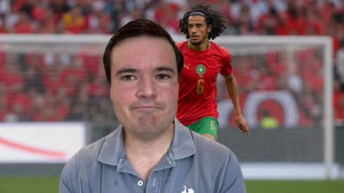Ramón Álvarez de Mon y Bouaddi jugando un partido con Marruecos. Ramón Álvarez de Mon y Bouaddi jugando un partido con Marruecos.