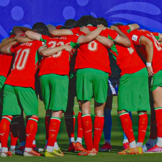 Charla de jugadores de Marruecos durante el partido contra Brasil. Charla de jugadores de Marruecos durante el partido contra Brasil.