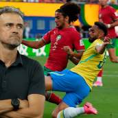 Luis Enrique se interesa por el fichaje de la estrella del partido entre Brasil y Marruecos: "El PSG y dos clubes más quieren a Ayyoub Bouaddi"