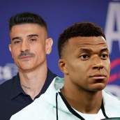 Kylian Mbappé y Álvaro Benito. 