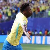 Vinicius Junior, celebrando el gol que marcó con Brasil ante Marruecos, en el debut de los sudamericanos en el Mundial 2026.